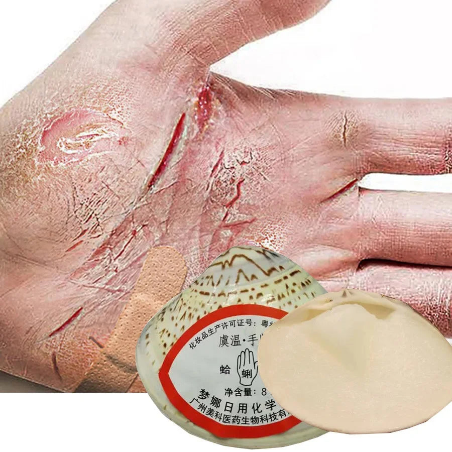 Traditional Clam Oil Anti-Drying Crack Foot Moisturize Cream Hand Heel Cracked Repair Removal Dead Skin Callus Care Mask