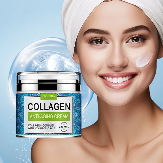 Face Cream Collagen Hyaluronic Acid Skin Care Anti-Wrinkle Moisturizing Anti-Aging Night Shrink Pores Whitening Smooth