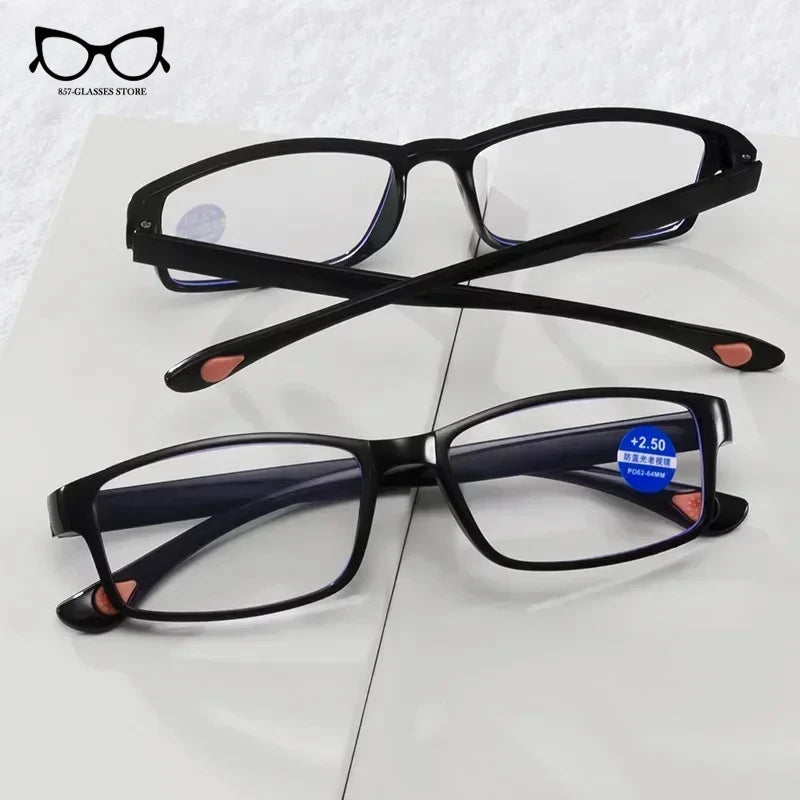 New Ultra Clear Lenses Anti-blue Reading Glasses for Men and Women HD Telephoto Glasses Fashion Smart Zoom Reading Glasses