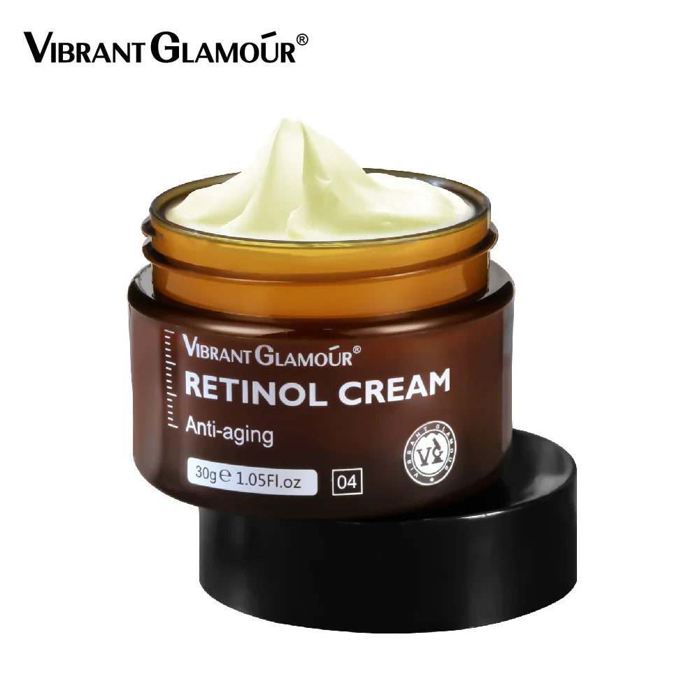 VIBRANT GLAMOUR Retinol Facial Skin Care Set Face Cream Eye Serum 2PCS