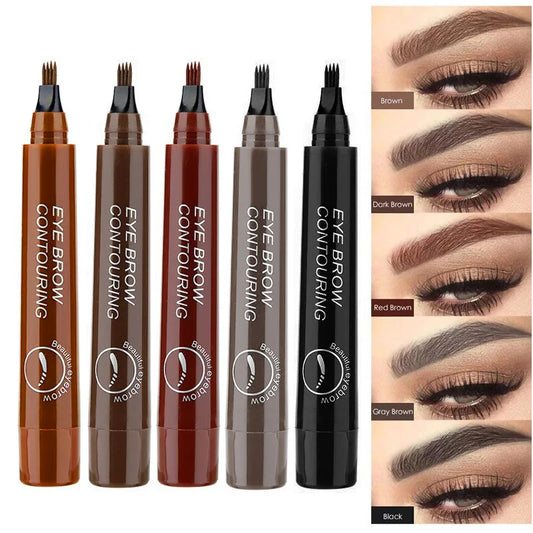 4 Point Eyebrow Pencil Maquillajes Para Makeup long lasting waterproof Liquid Microblade exquisitely Durable EyeBrow Cosmetic