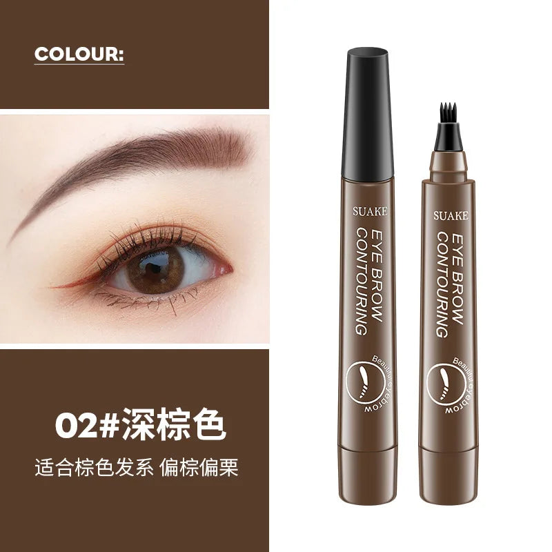 4 Point Eyebrow Pencil Maquillajes Para Makeup long lasting waterproof Liquid Microblade exquisitely Durable EyeBrow Cosmetic