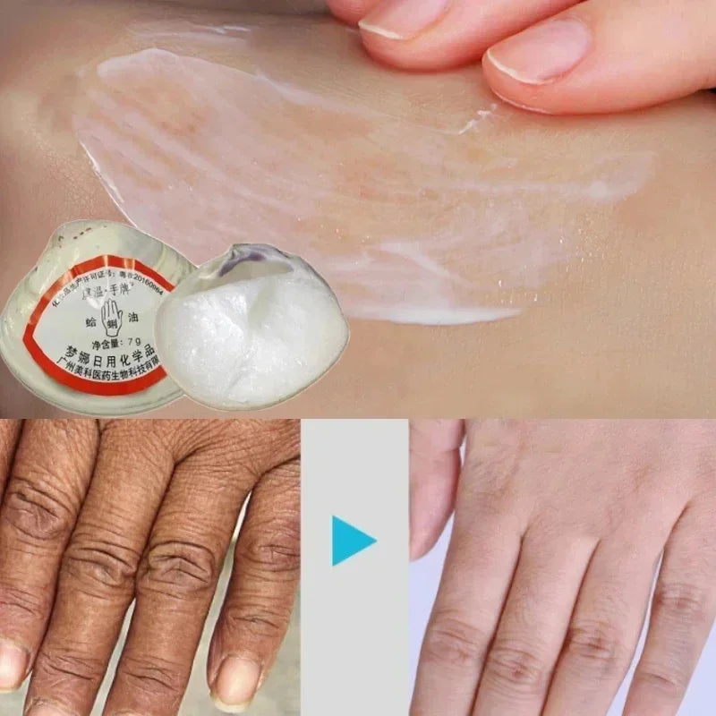 Traditional Clam Oil Anti-Drying Crack Foot Moisturize Cream Hand Heel Cracked Repair Removal Dead Skin Callus Care Mask