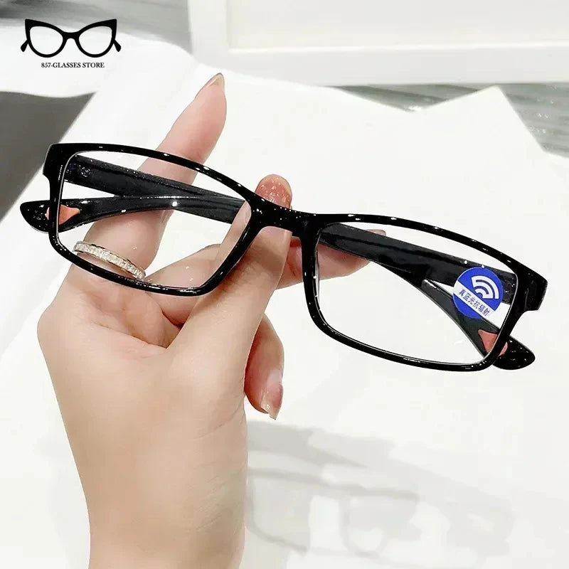 New Ultra Clear Lenses Anti-blue Reading Glasses for Men and Women HD Telephoto Glasses Fashion Smart Zoom Reading Glasses