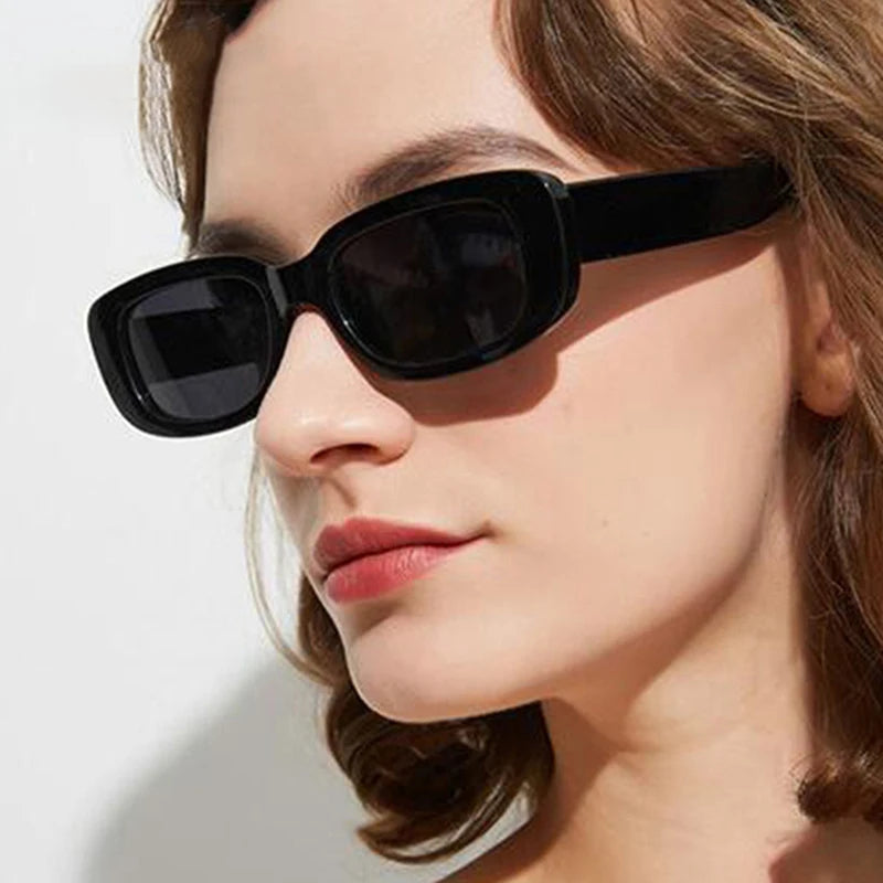 Square Sunglasses Women Rectangle Luxury Brand Designer Sun Glasses For Female Gradient Clear Small Lens Unisex Oculos De Solr