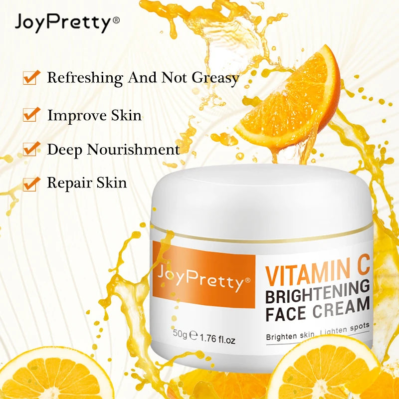 Vitamin C for Face Cream Pigments Dark Spots Removal Whitening Facial Cream Lightening Skin Care Products Beauty Health