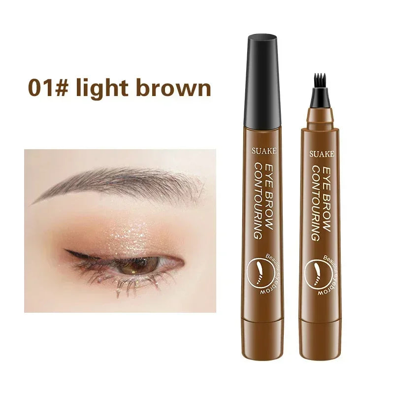 4 Point Eyebrow Pencil Maquillajes Para Makeup long lasting waterproof Liquid Microblade exquisitely Durable EyeBrow Cosmetic